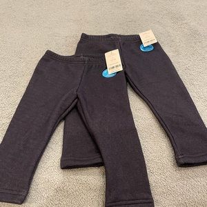 Carter’s cozy leggings, NWT sizes 18months and 24months, one pair of each.